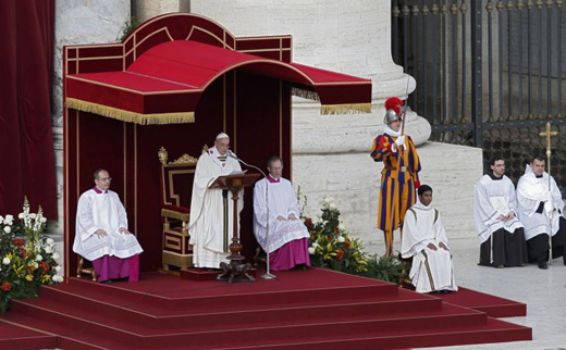 Pope inaugural Mass-march 19-4